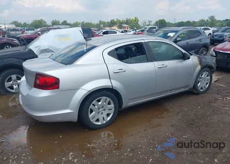 2012 Dodge Avenger Se из США, поврежденный, VIN 1C3CDZABXCN217895